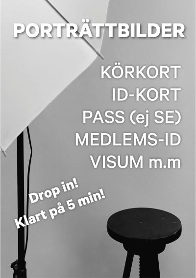 Vi erbjuder trycktjänster, Körkortsfoto, ID-Foto